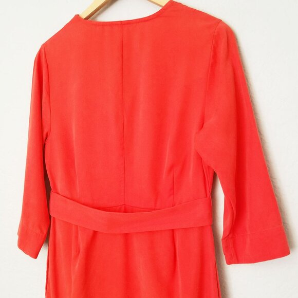 Soft Surroundings Traviata Tencel Wrap Dress Belted Cottage Resort Brunch PM - Picture 14 of 15